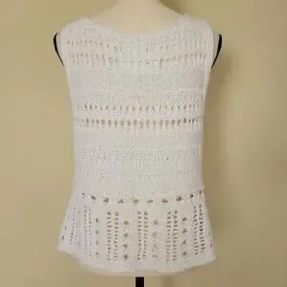 Aerie White Crochet Top XS - Picture 2 of 5
